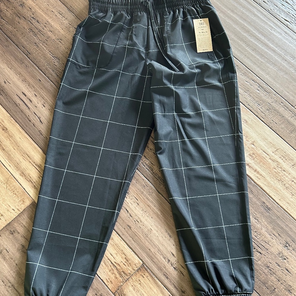 Albion Destination Joggers Black Windowpane